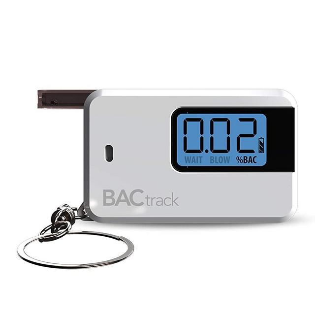 BACtrack Go Keychain Breathalyzer (White) | Ultra-Portable Pocket Keyring Alcohol Tester for Personal Use
