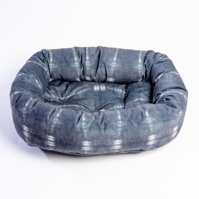 Donut Dog Bed in Bali Print (Direct-Ship)