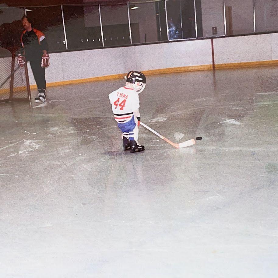 Little Maggi on the ice
