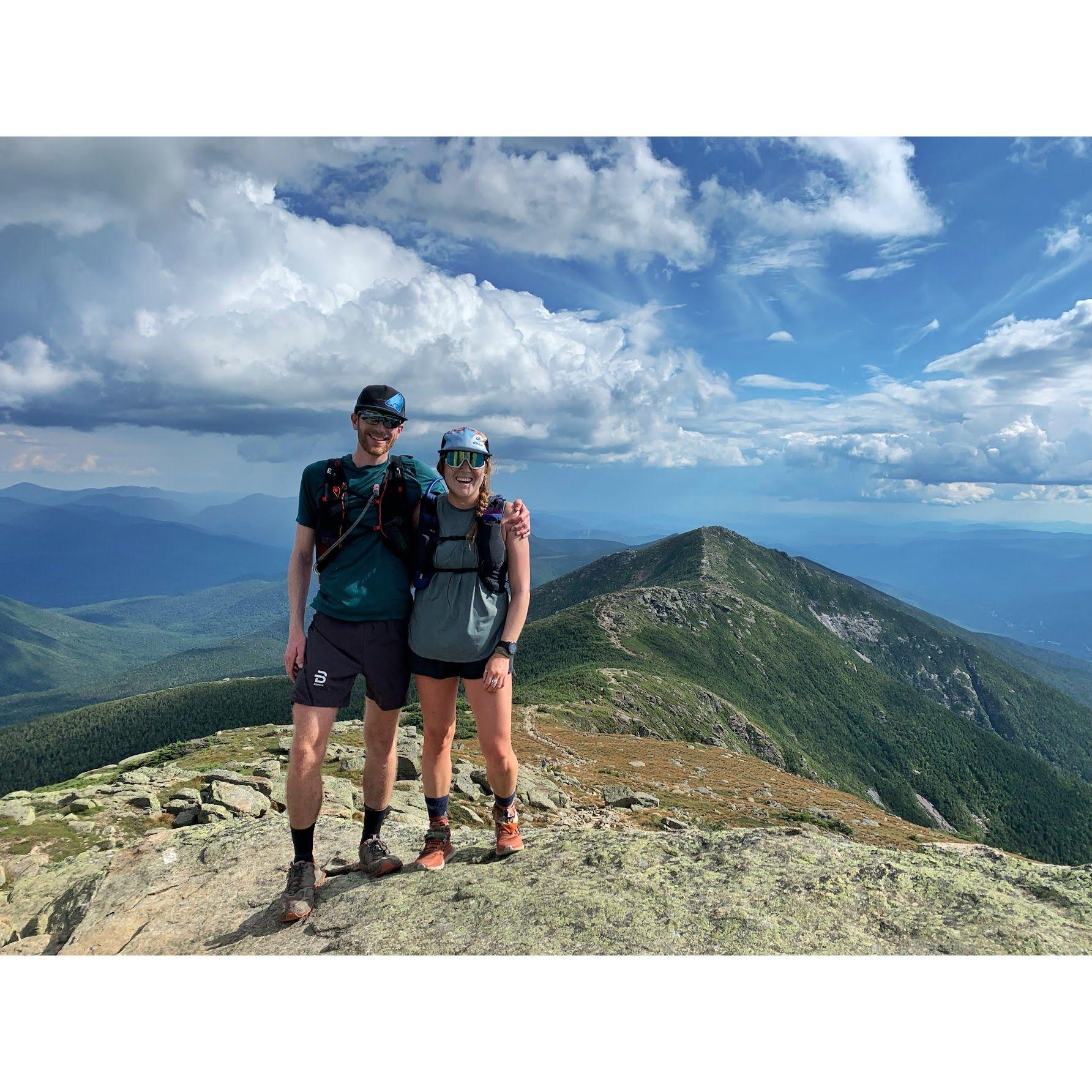 running the Pemi Loop in New Hampshire, 2022