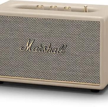 Marshall - Acton III Bluetooth Home Speaker with Bass / Treble / Volume Controls and 3.5 mm Auxiliary Input - Cream