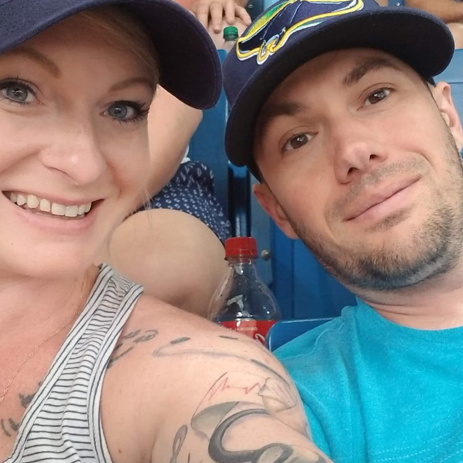 Our very first picture together, at a Rays Game. Summer 2018