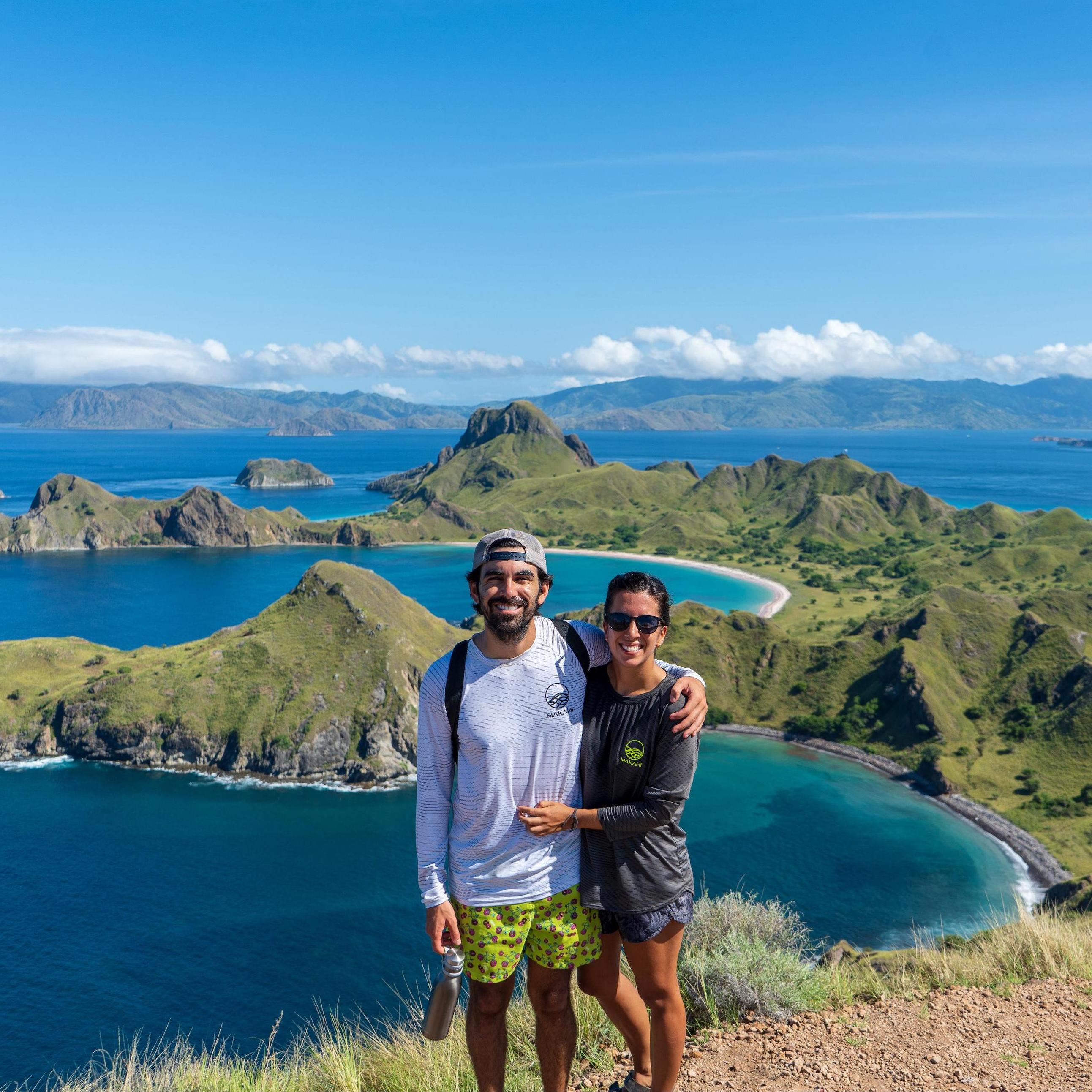 At Padar Island in Komodo National Park, Indonesia