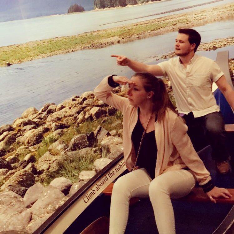 This couple has been on many adventures together! (sidenote: this picture was taken inside a museum...)