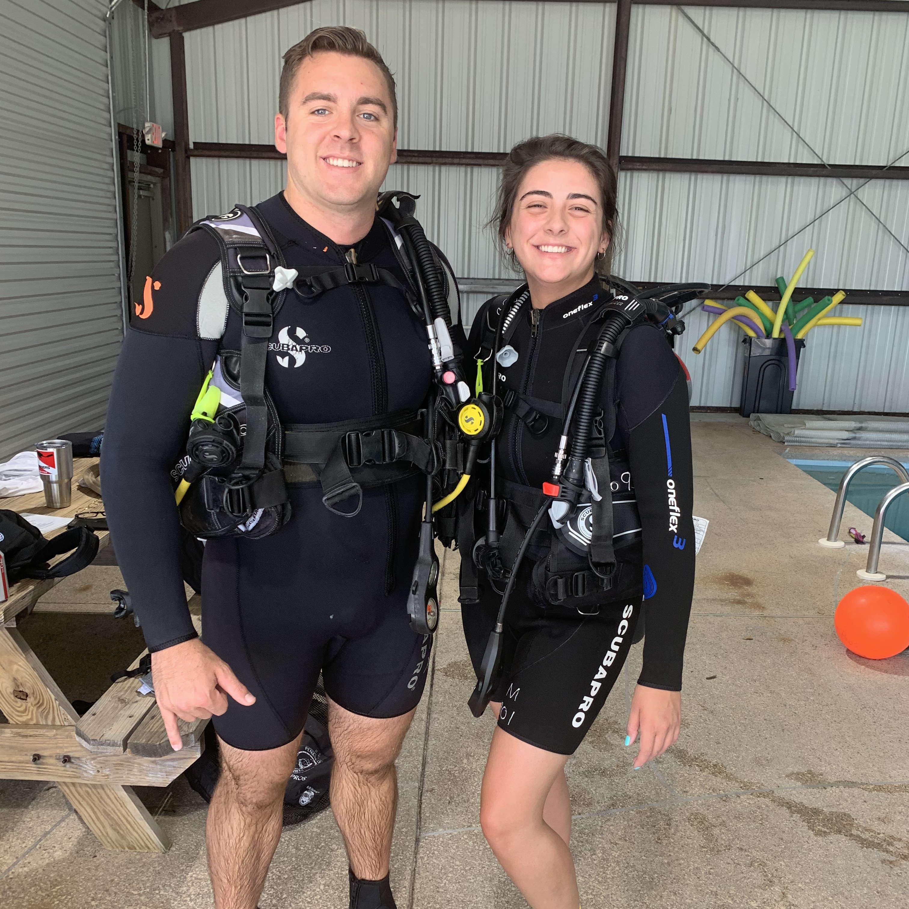 The time when Colin forced Abby to get SCUBA certified.. It ended up being SO fun!