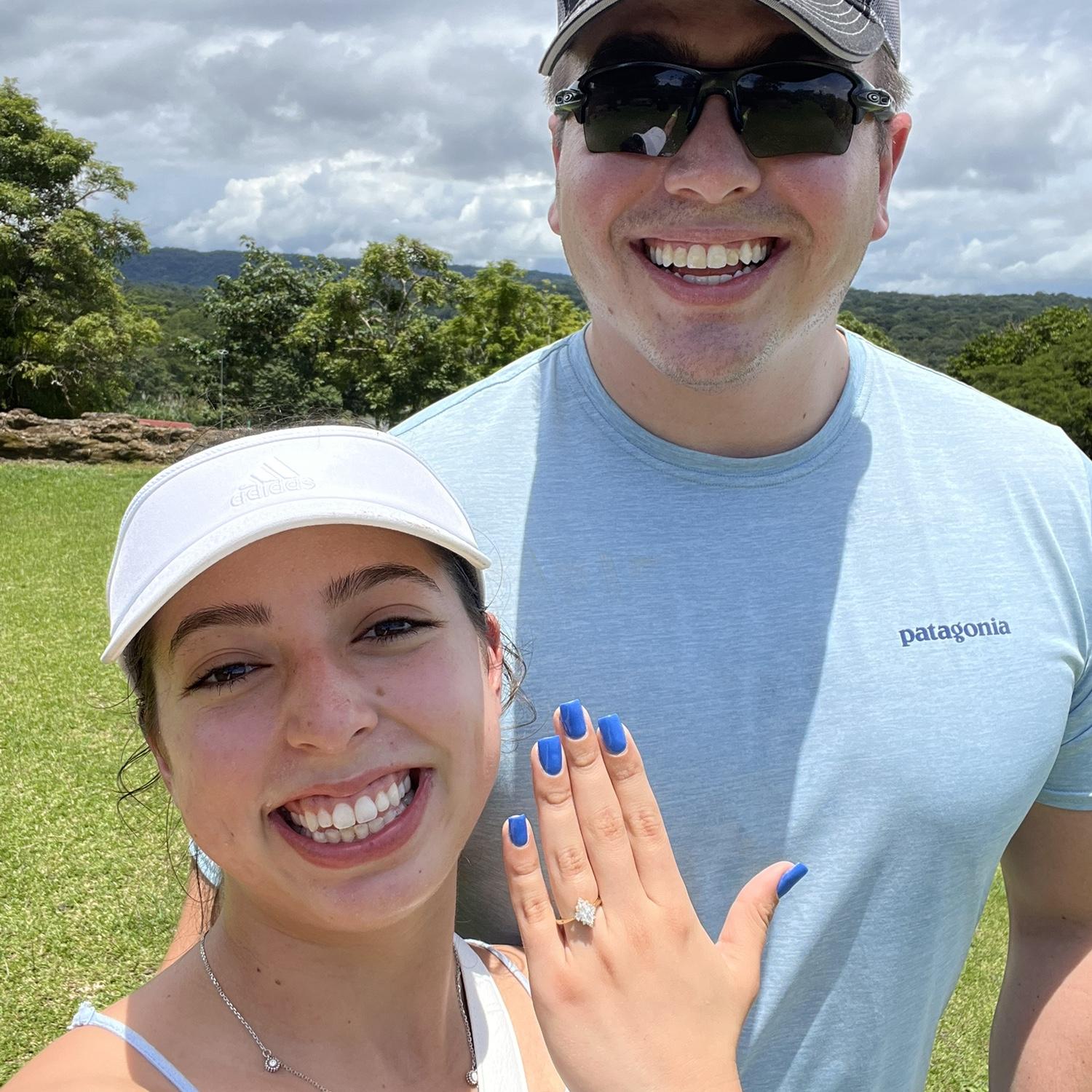 The day we got engaged overlooking the Chagres River transitioning to the Caribbean Ocean.
