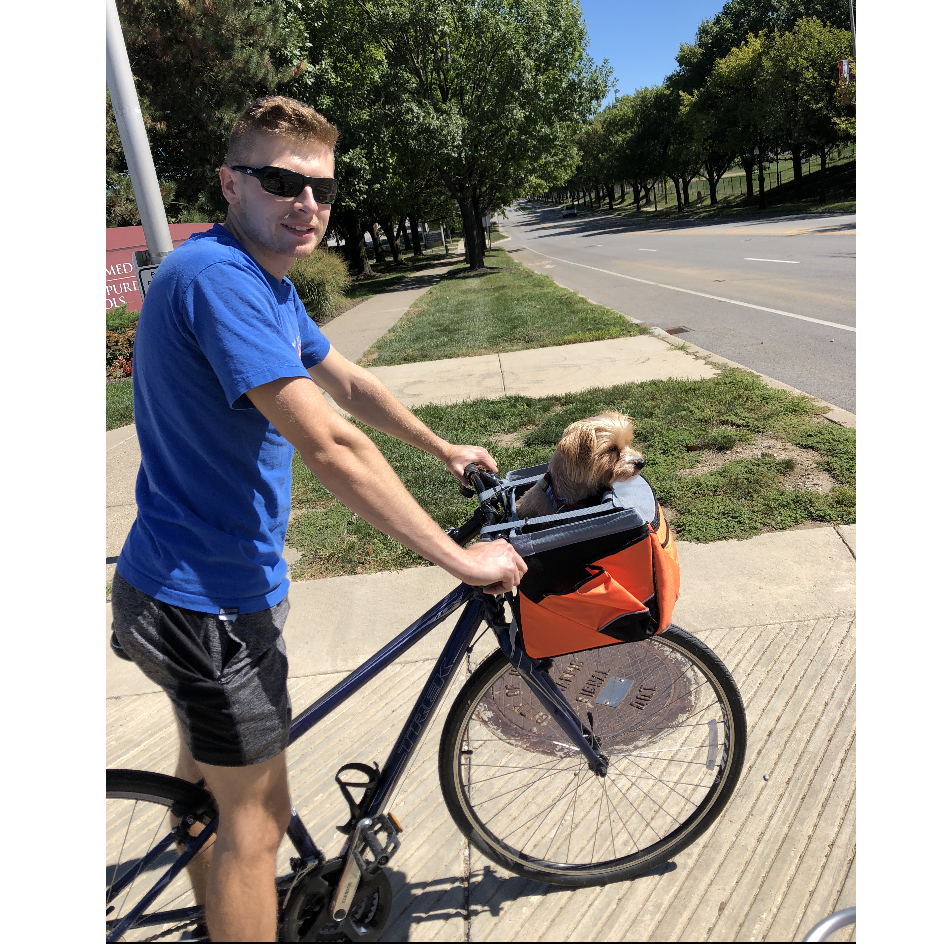 Another bikeride with Mylo! (Featuring the upgraded bike basket)