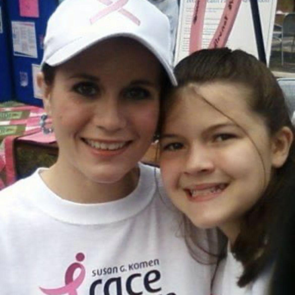 Kaitlyn with her mom