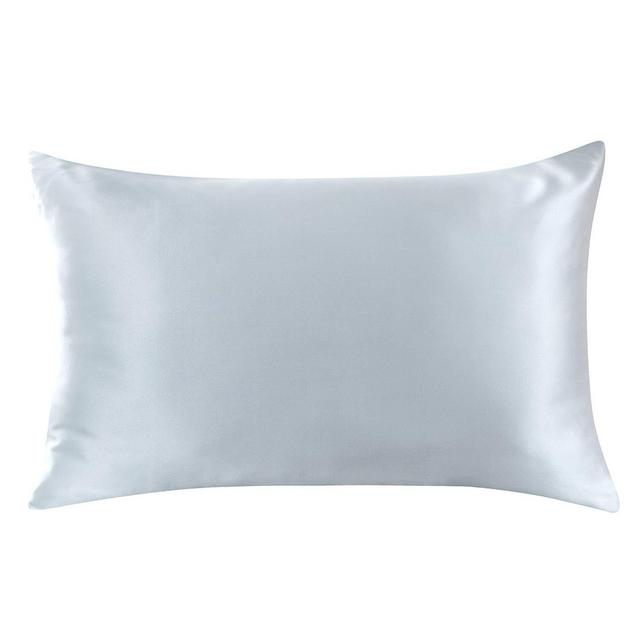 ZIMASILK 100% Mulberry Silk Pillowcase for Hair and Skin,with Hidden Zipper,Both Side 19 Momme Silk, 1pc (King 20''x36'', Light Gray)