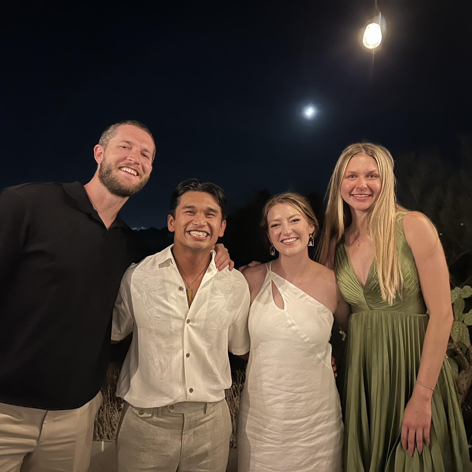 Dinner after our wedding ceremony!