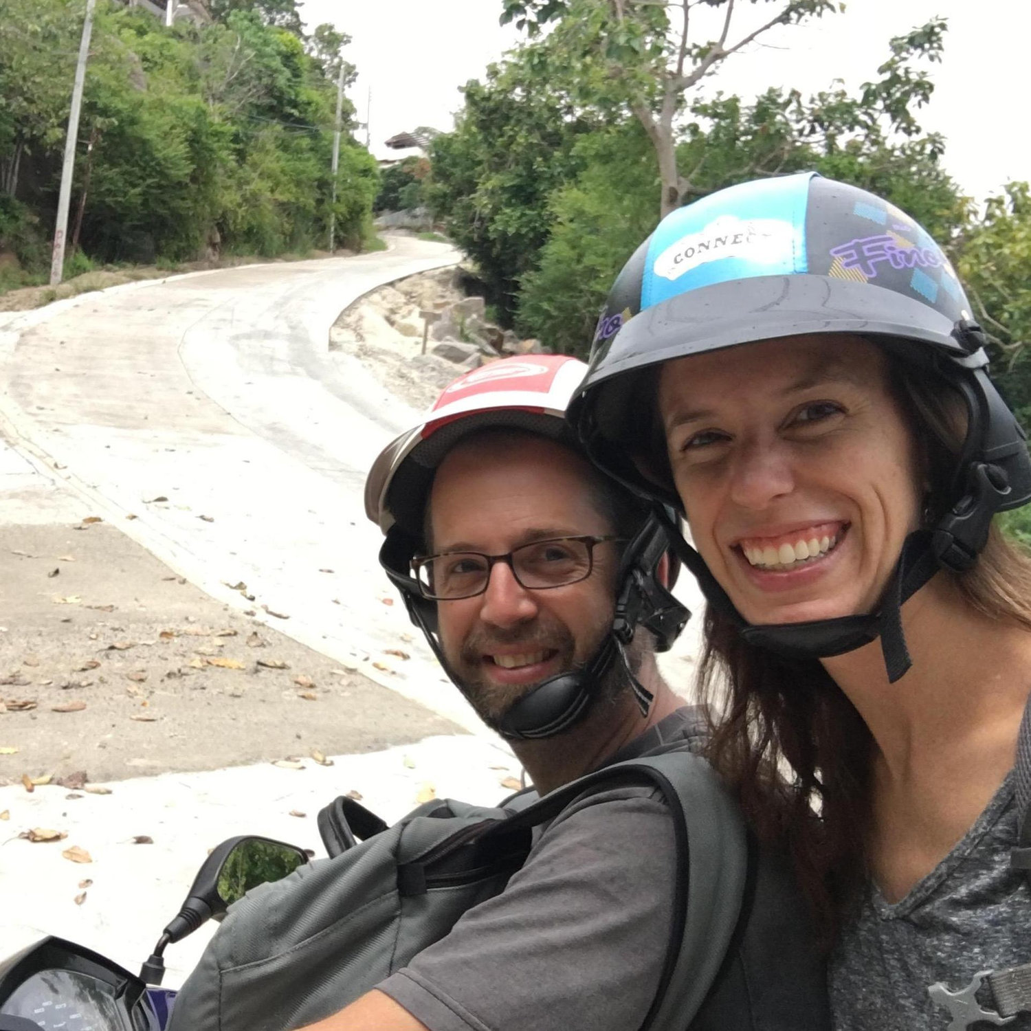 Moped in Thailand. October, 2017.