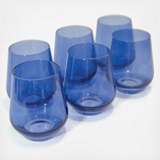 Estelle Stemless Wine Glass, Set of 6