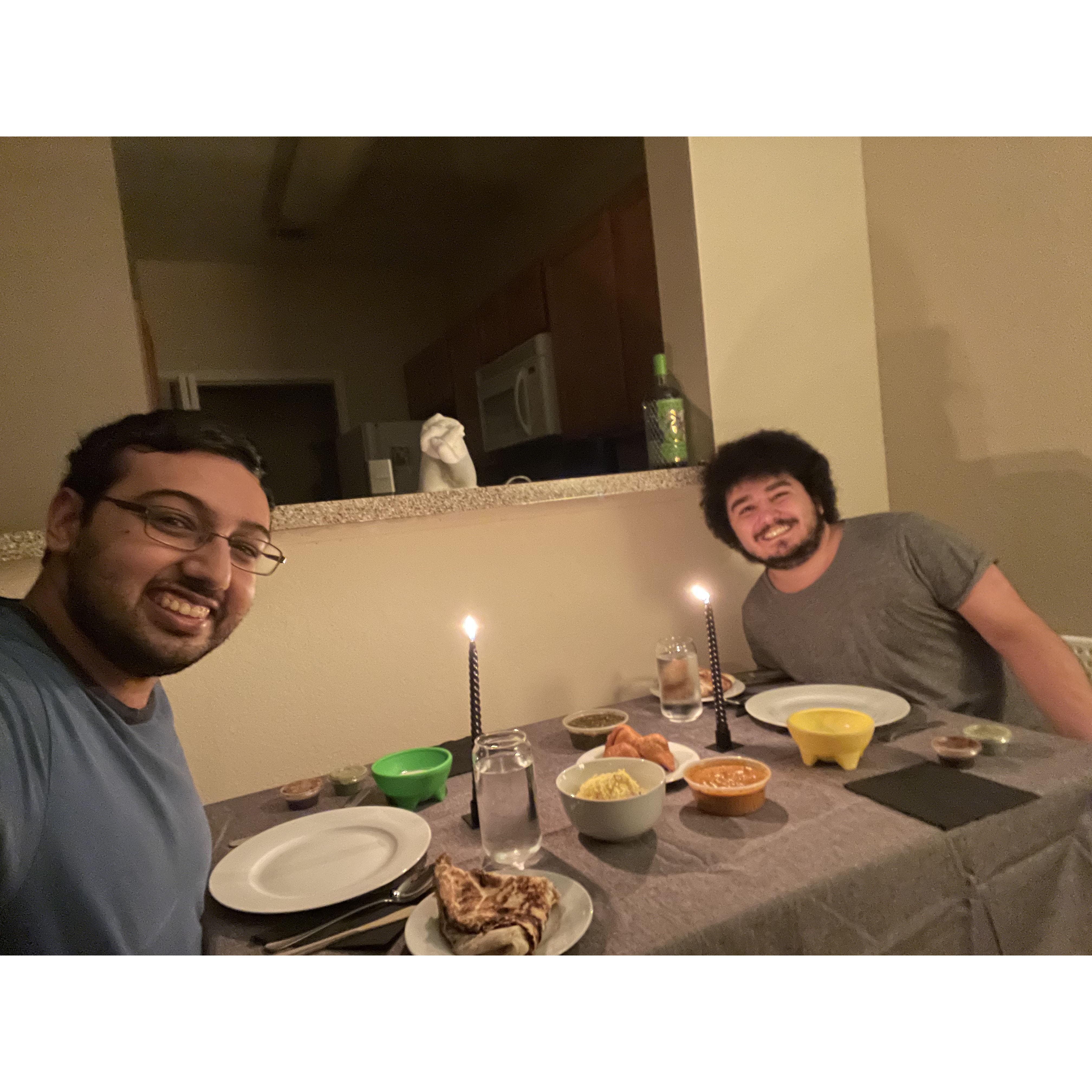 Celebrating one year together