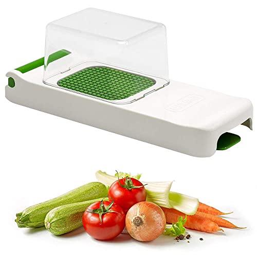 Alligator Original Vegetable Fruit Onion Chopper Dicer with Collector - Super Sharp 1/4" Stainless Steel Blades (6x6 mm).