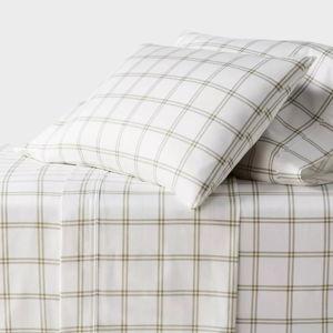 Printed Performance 400 Thread Count Sheet Set - Threshold™ - Green Plaid