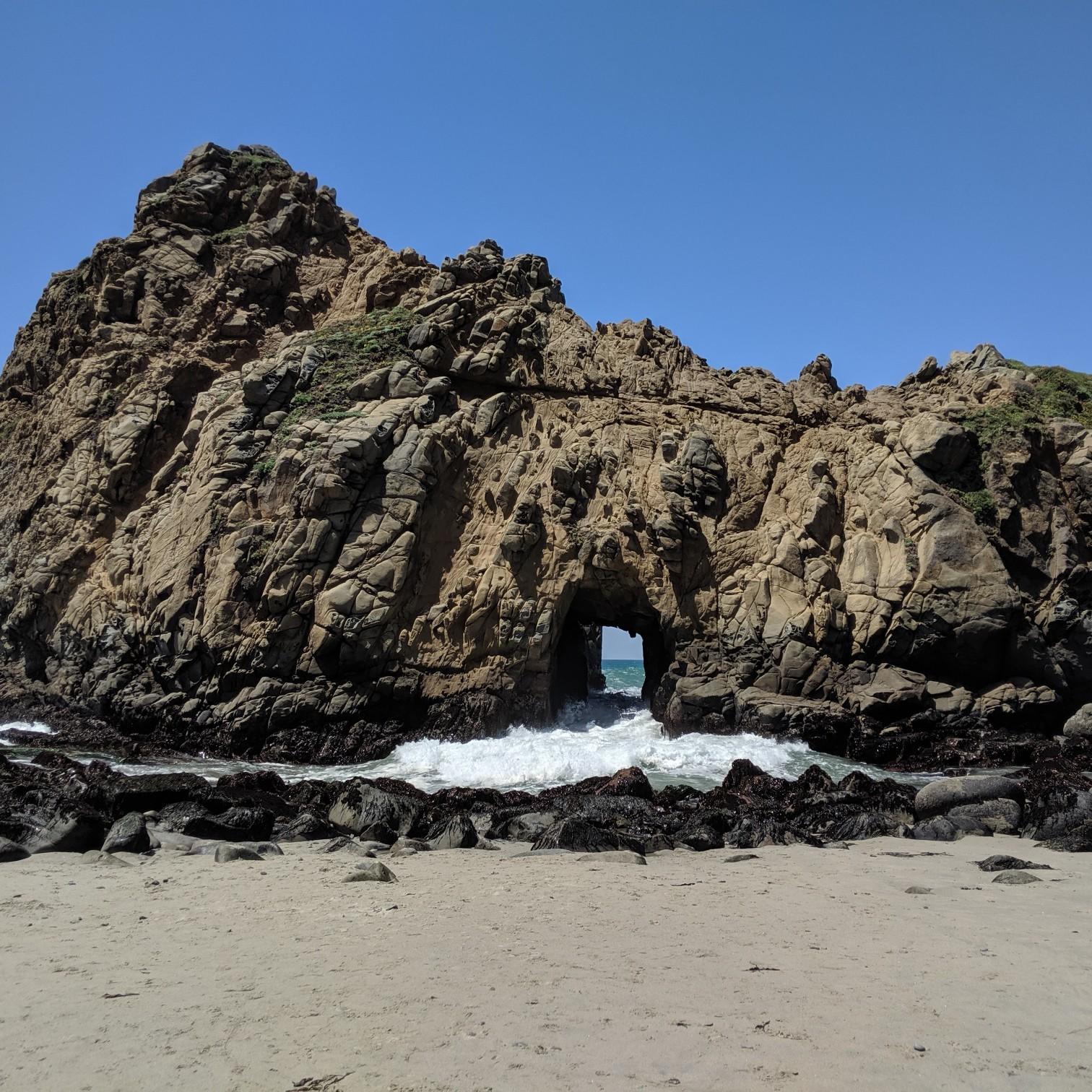 keyhole rock, Big Sur