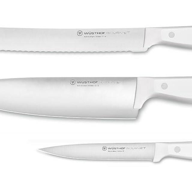 WÜSTHOF Gourmet White 3-Piece Starter Knife Set