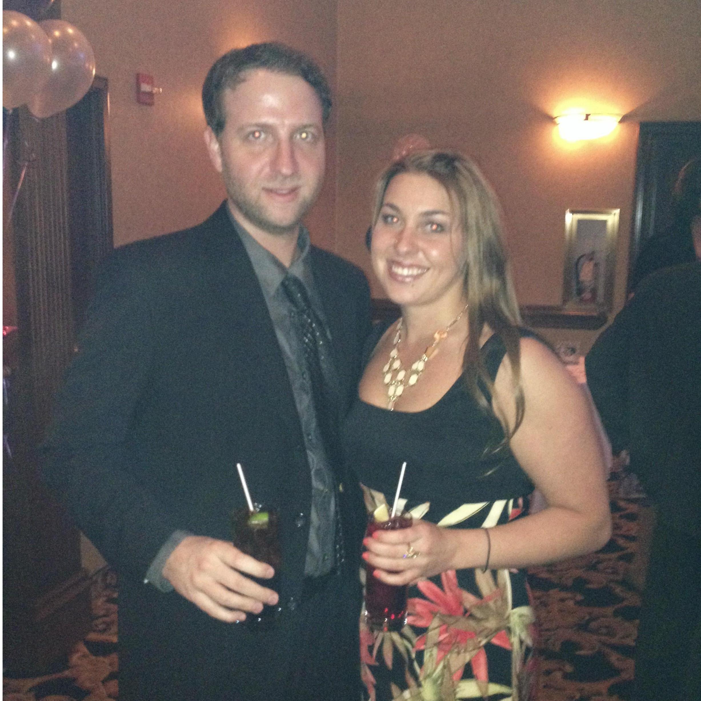 Our first wedding together.