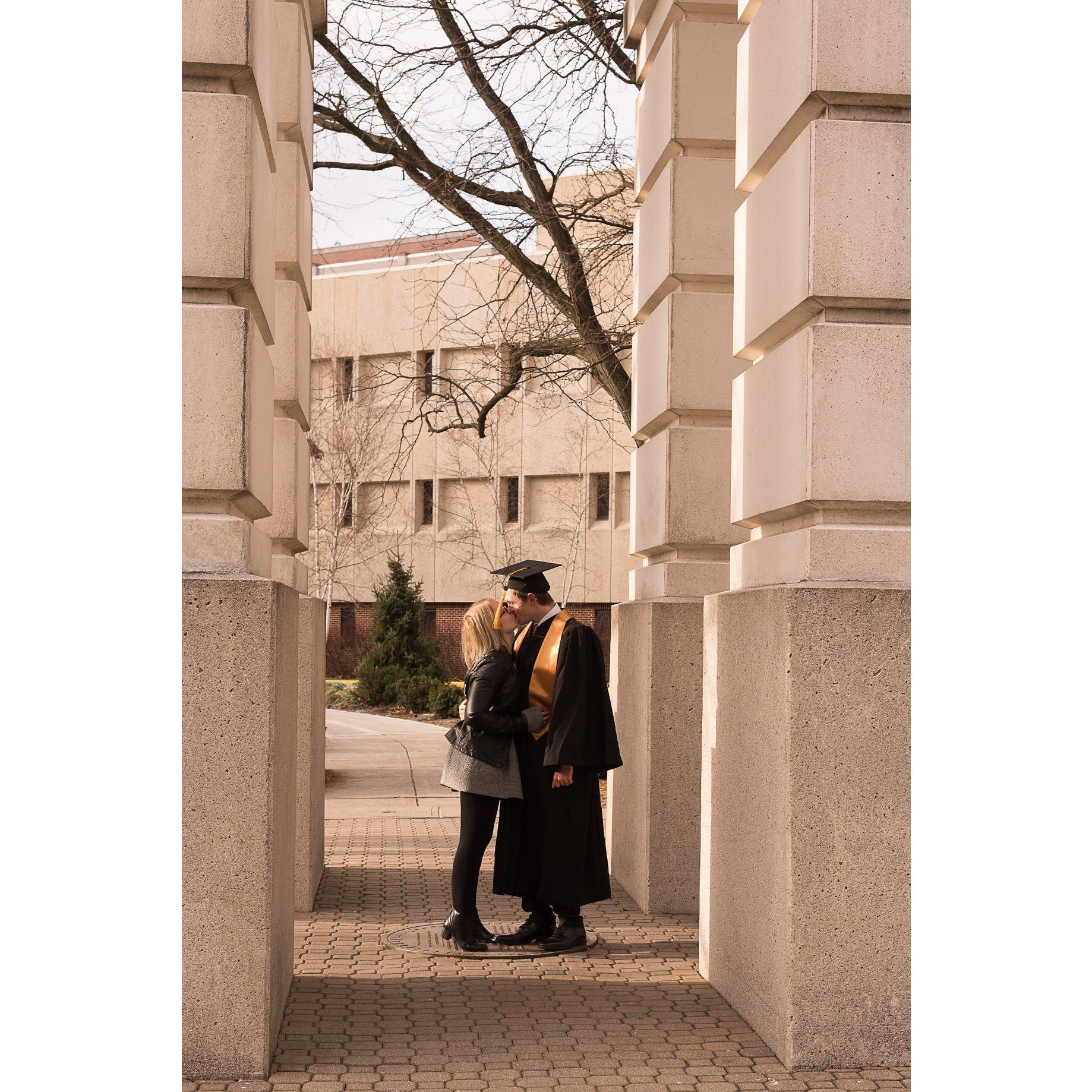 If you kiss under the Purdue bello tower, you're destined to be with that person forever.