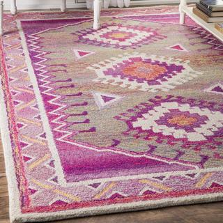 Hand Tufted Tribal Diamond Elza Rug