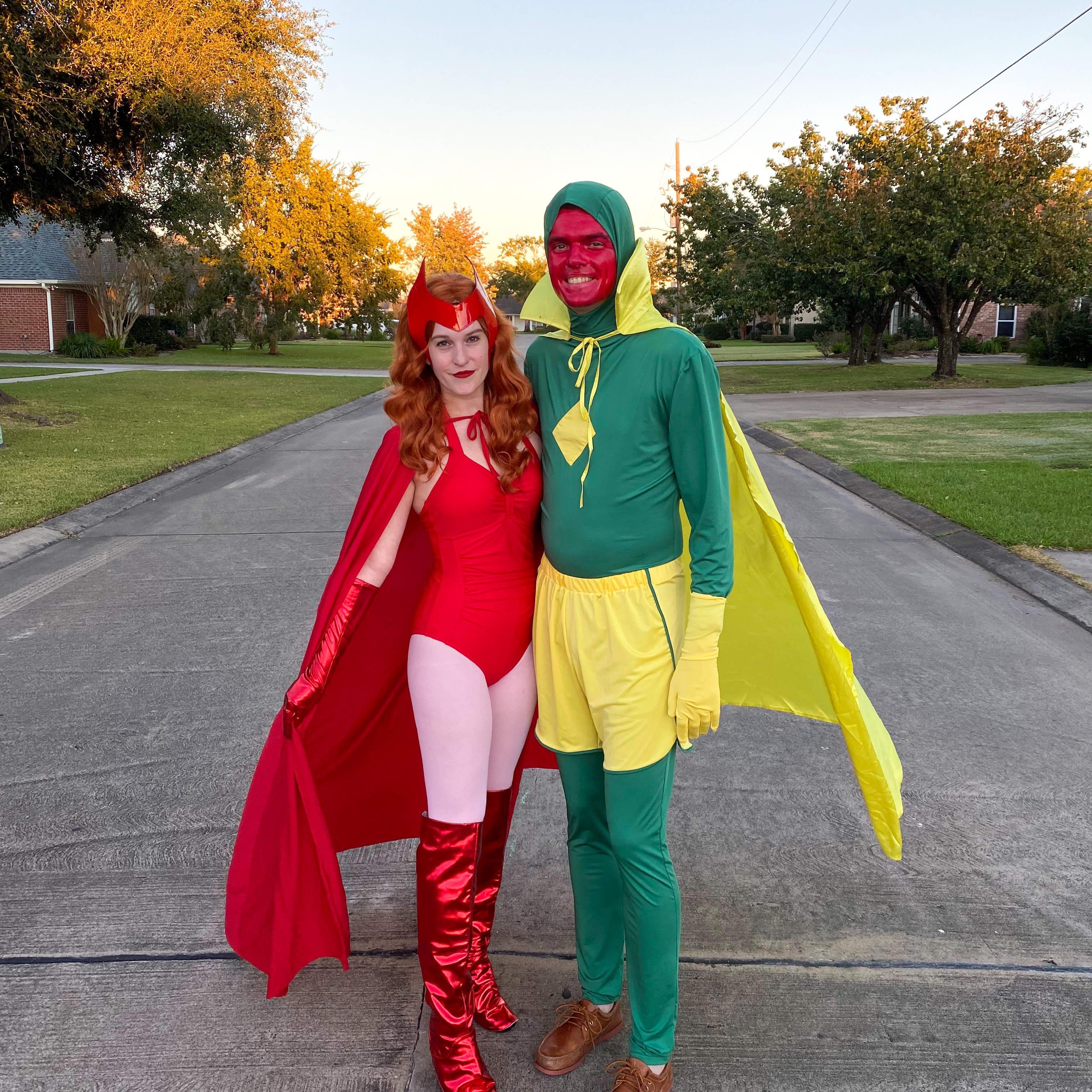 Halloween as Wanda and Vision