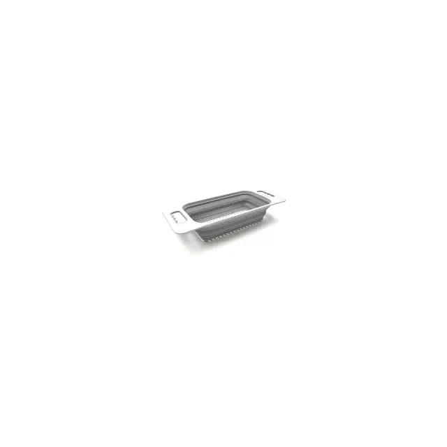 SAMMART Over The Sink Rectangular Colander, Grey