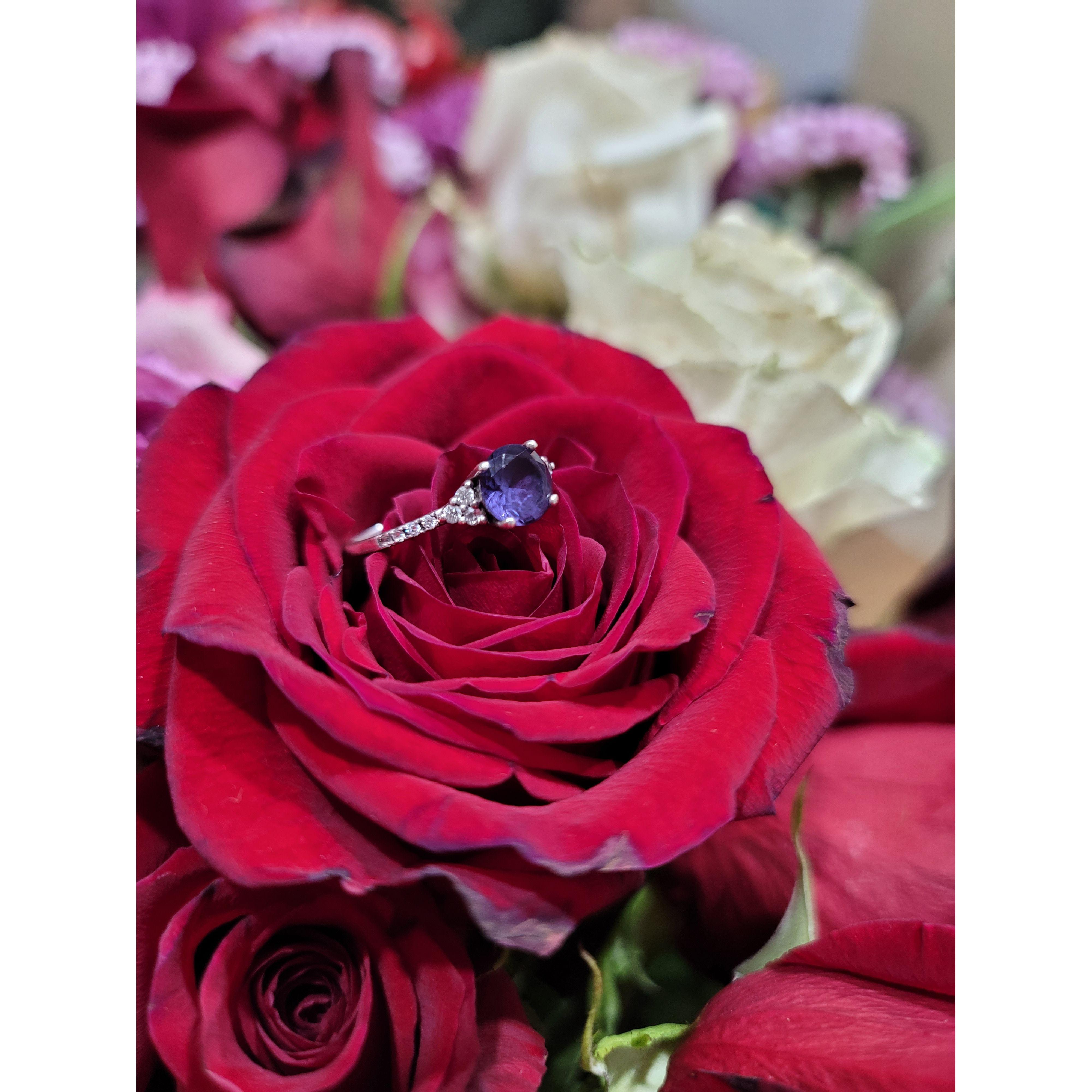 The beautiful Alexandrite engagement ring! February 2022