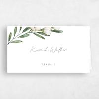 White Wedding Place Card - Sundsvall