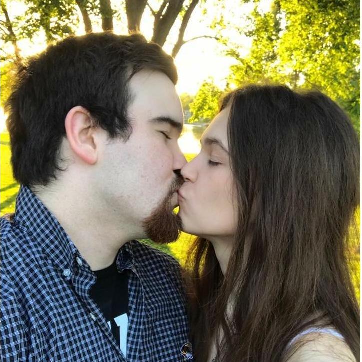 When Johnathan gave Christina a promise ring on their one year anniversary at Capaha Park.