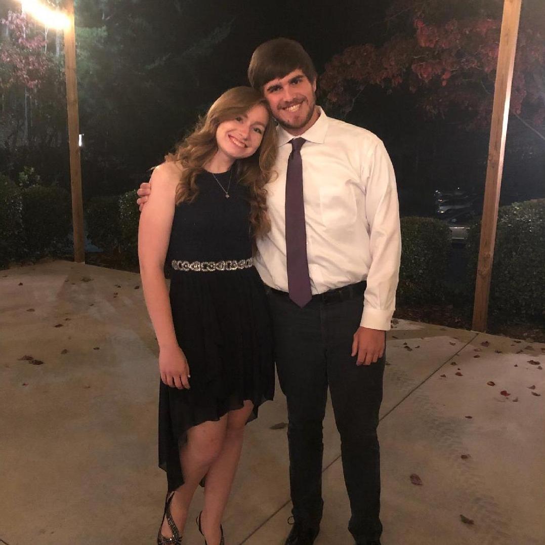 David and Katie's first photo together