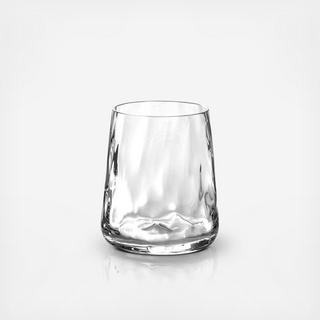 Ripple Effect Double Old Fashioned Glass, Set of 4