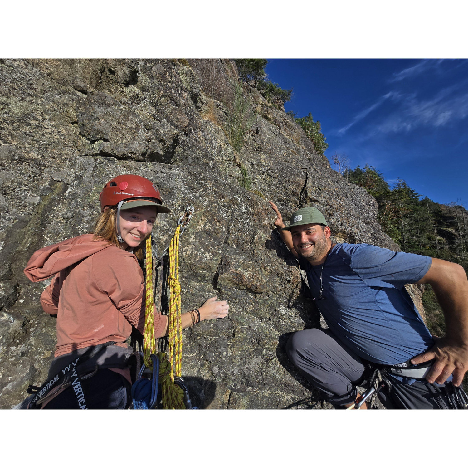 climbing on Mt Erie in Washington 2025