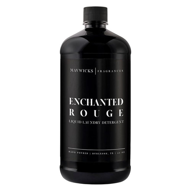 Mavwicks - Laundry Liquid Detergent (Enchanted Rouge) - 32 Oz Laundry Perfume Bottle for Men & Women, Stain & Odor Remover, Deep Clean, Long-Lasting Fragrance and Freshness for All Fabrics