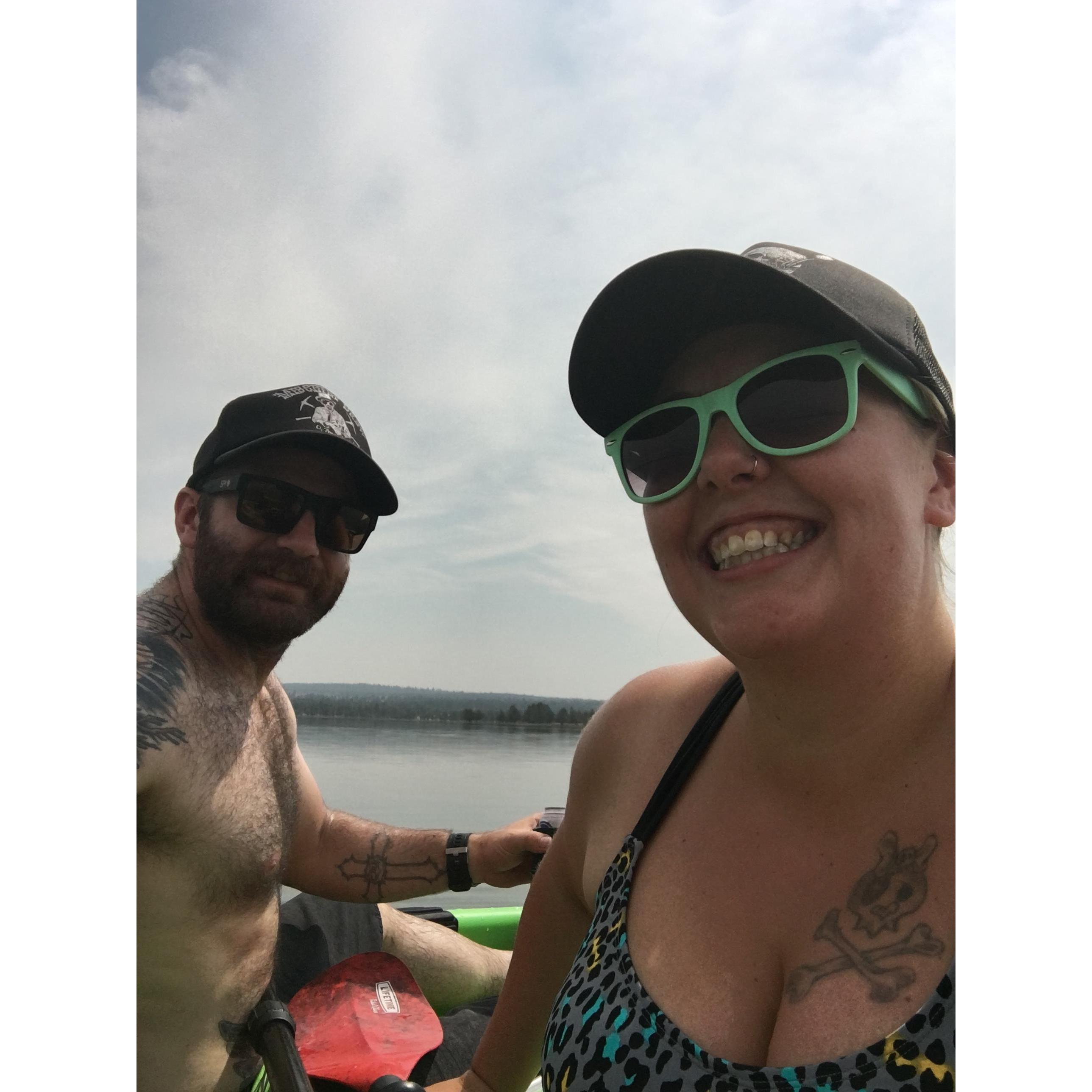 First day out on our Kayaks at Willow Valley Reservoir