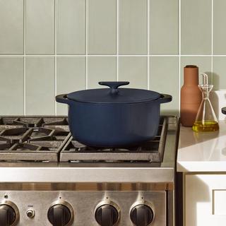 Enameled Cast Iron Round Dutch Oven with Lid