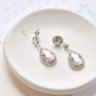 Stephanie CZ Wedding Earrings
