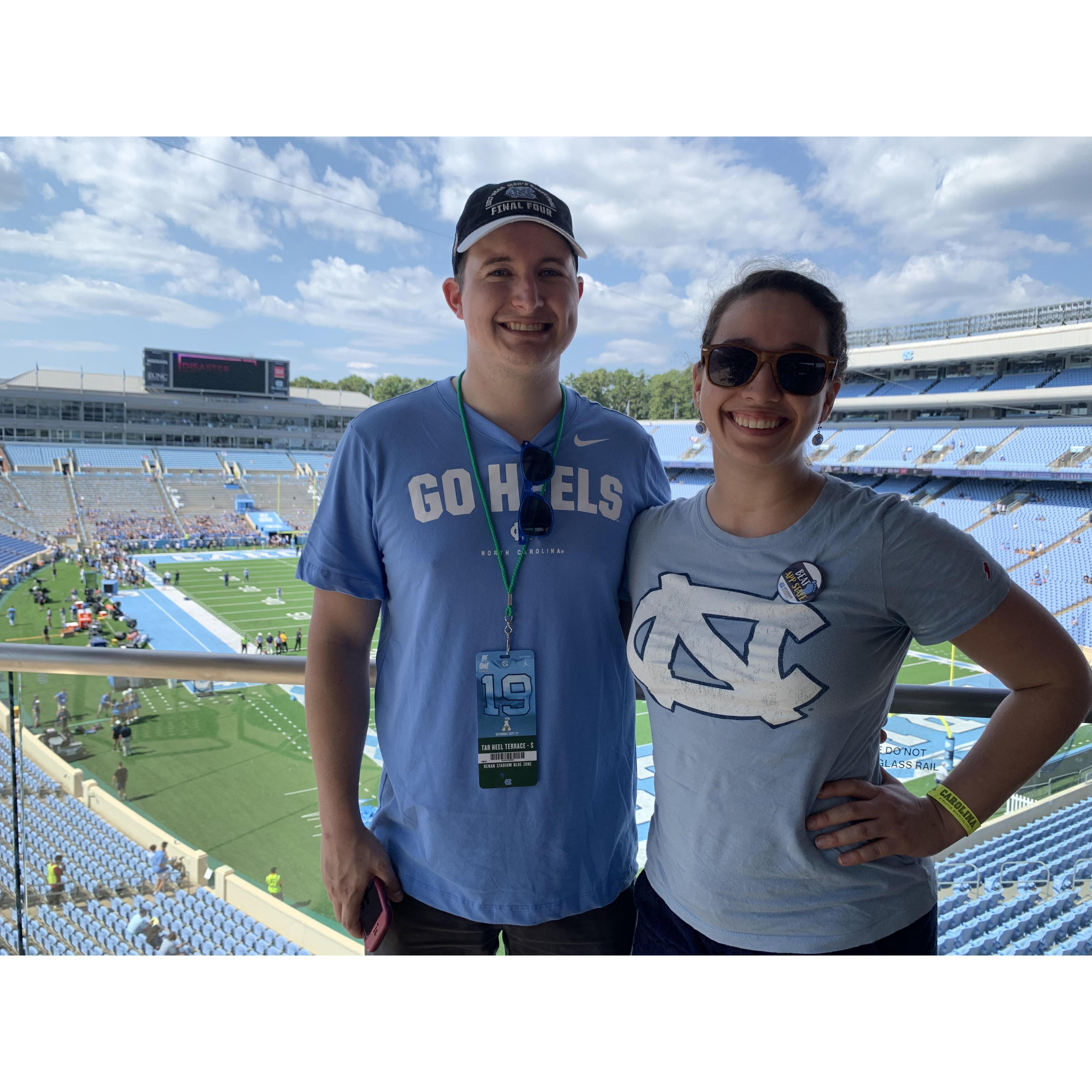 Good thing we're both Tar Heels fans!