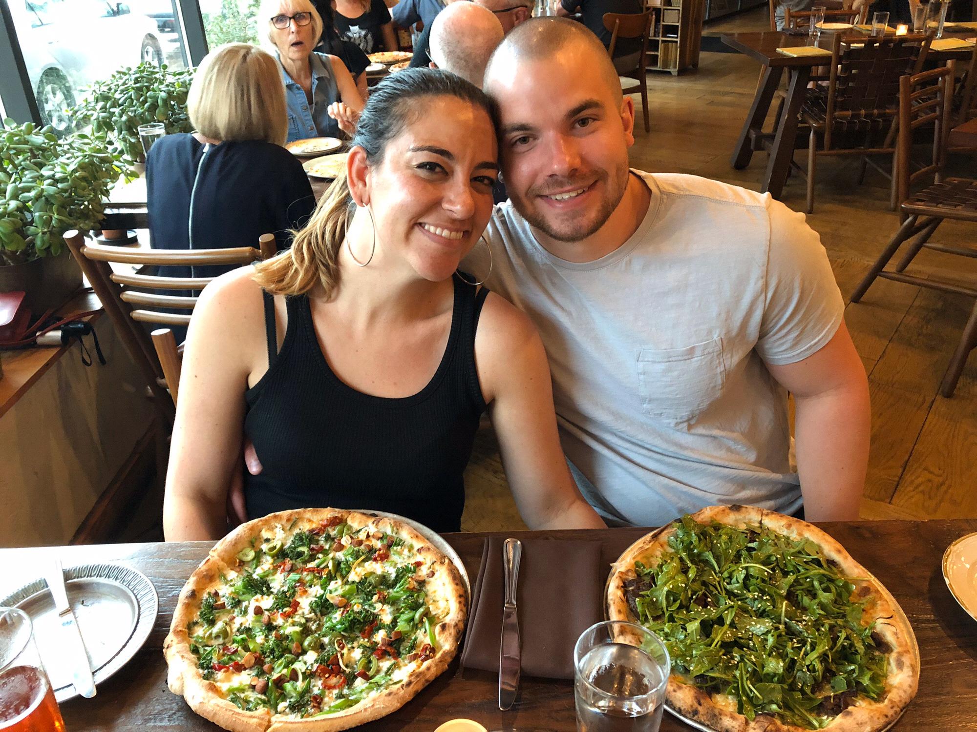 We love pizza but we love each other more!