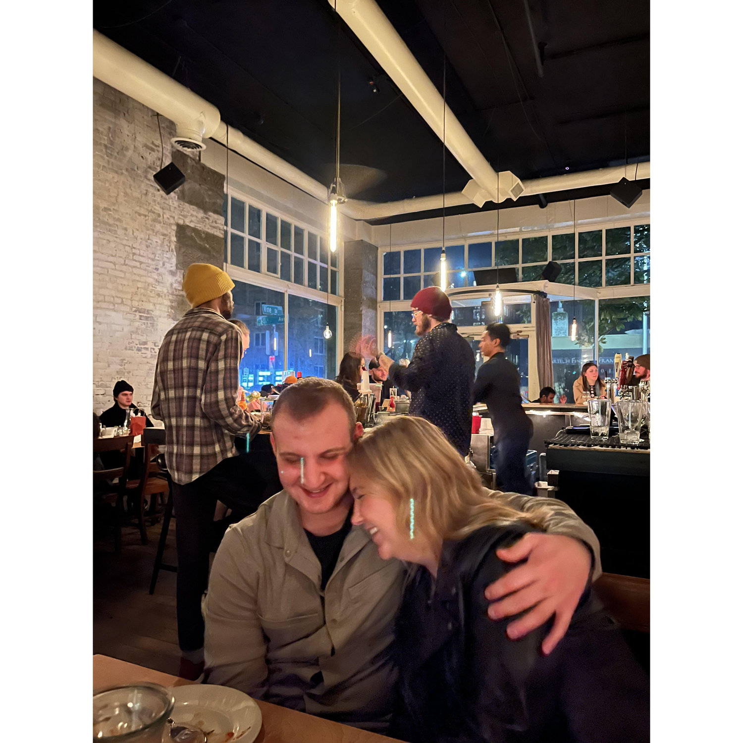 Enjoying a night out in Seattle