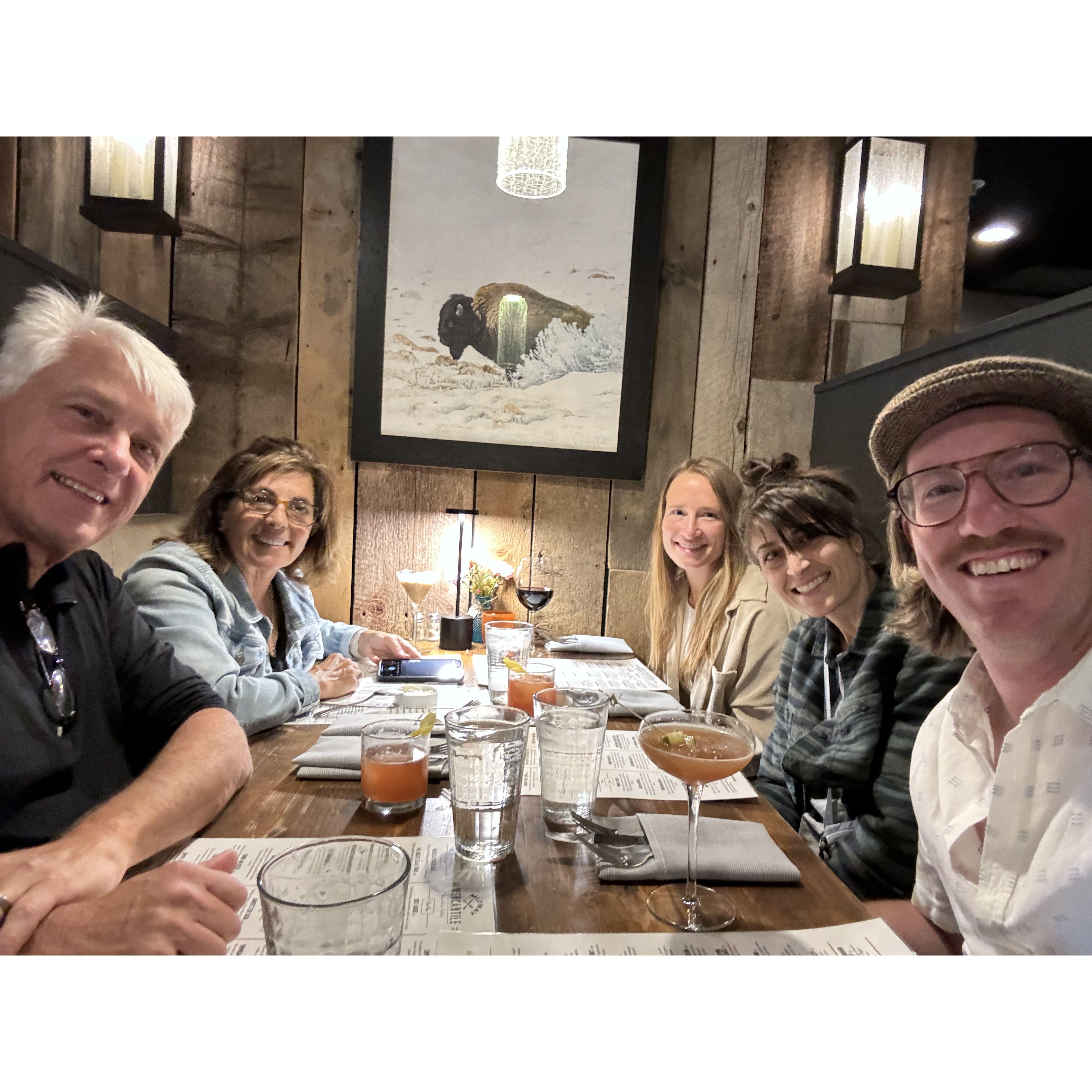 Celebrating Whit's Birthday.