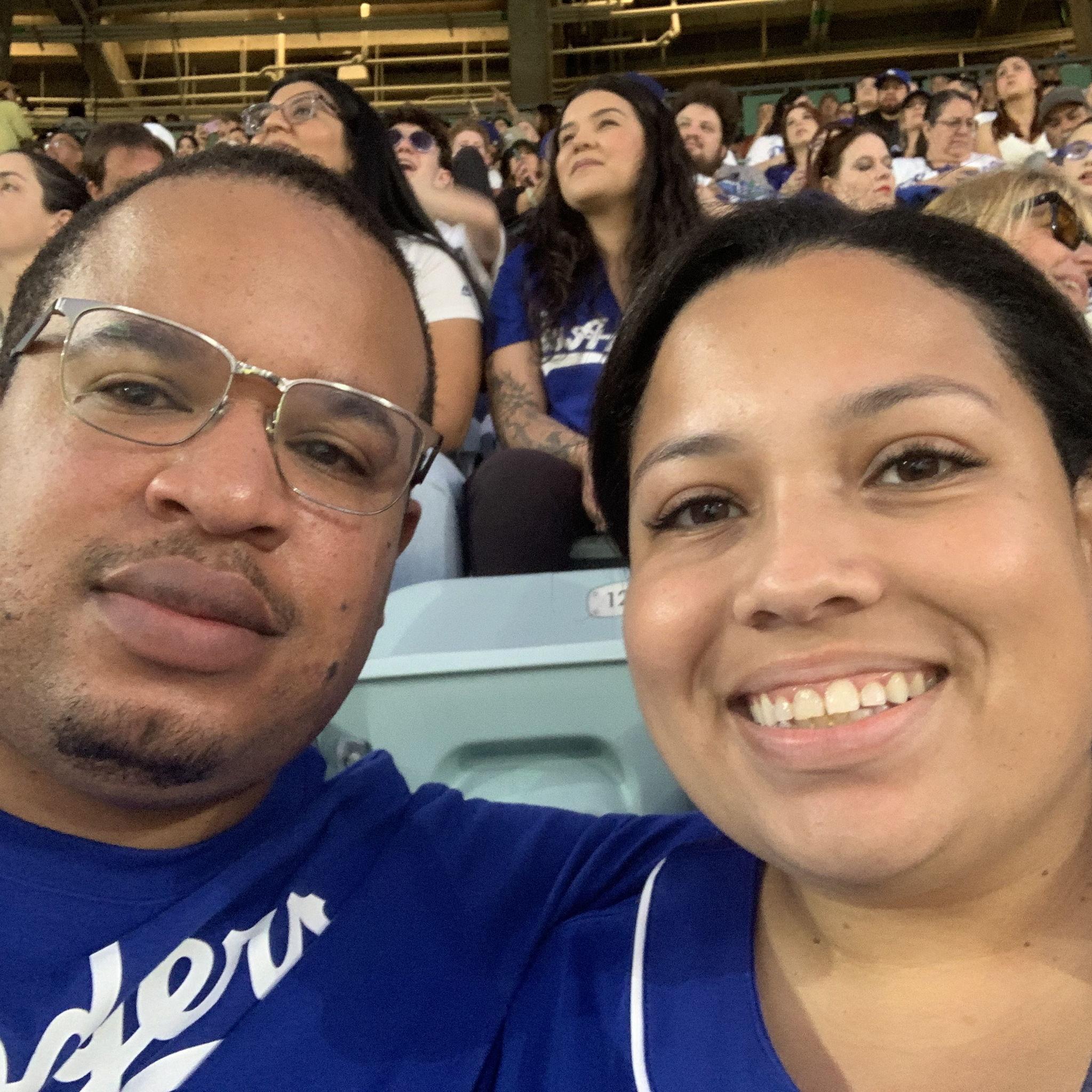 Our first dodger game!