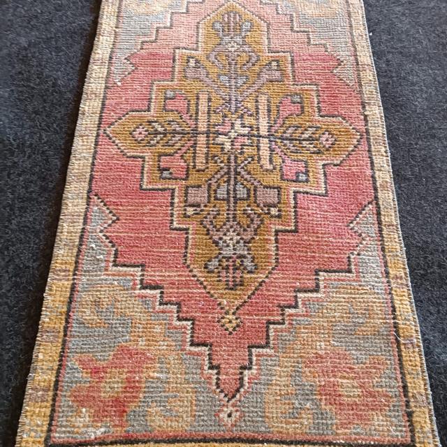2x3 Wool Flat Weave Rug, Turkish Rug, 2x3 Oushak Rug, Vintage Rug, Handmade Rug, Floor Rug, Foot Rug, 1.6x3.1ft