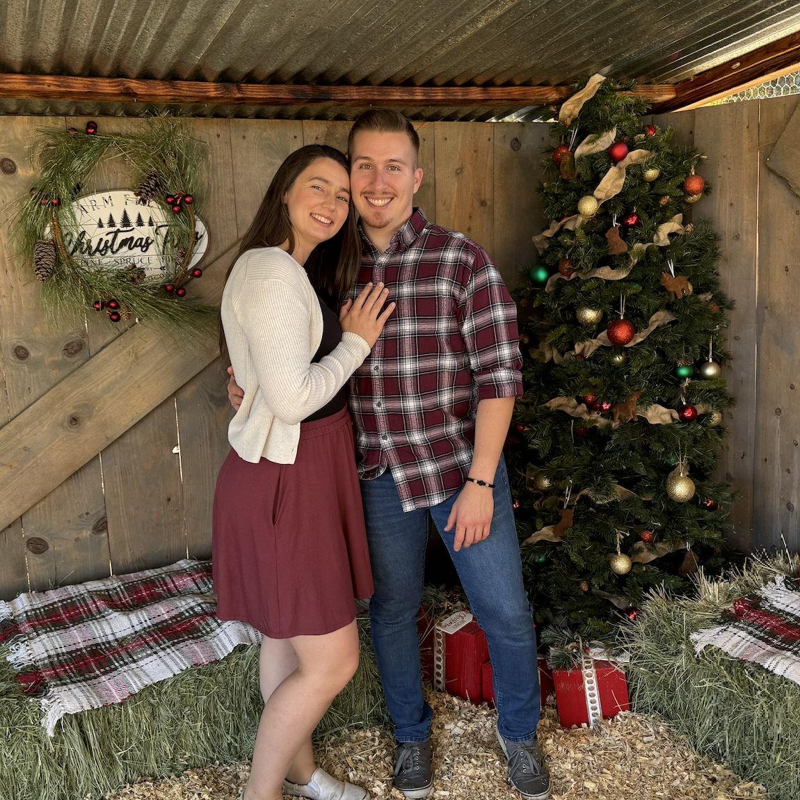 First Christmas together... ask David to see the one with the cow