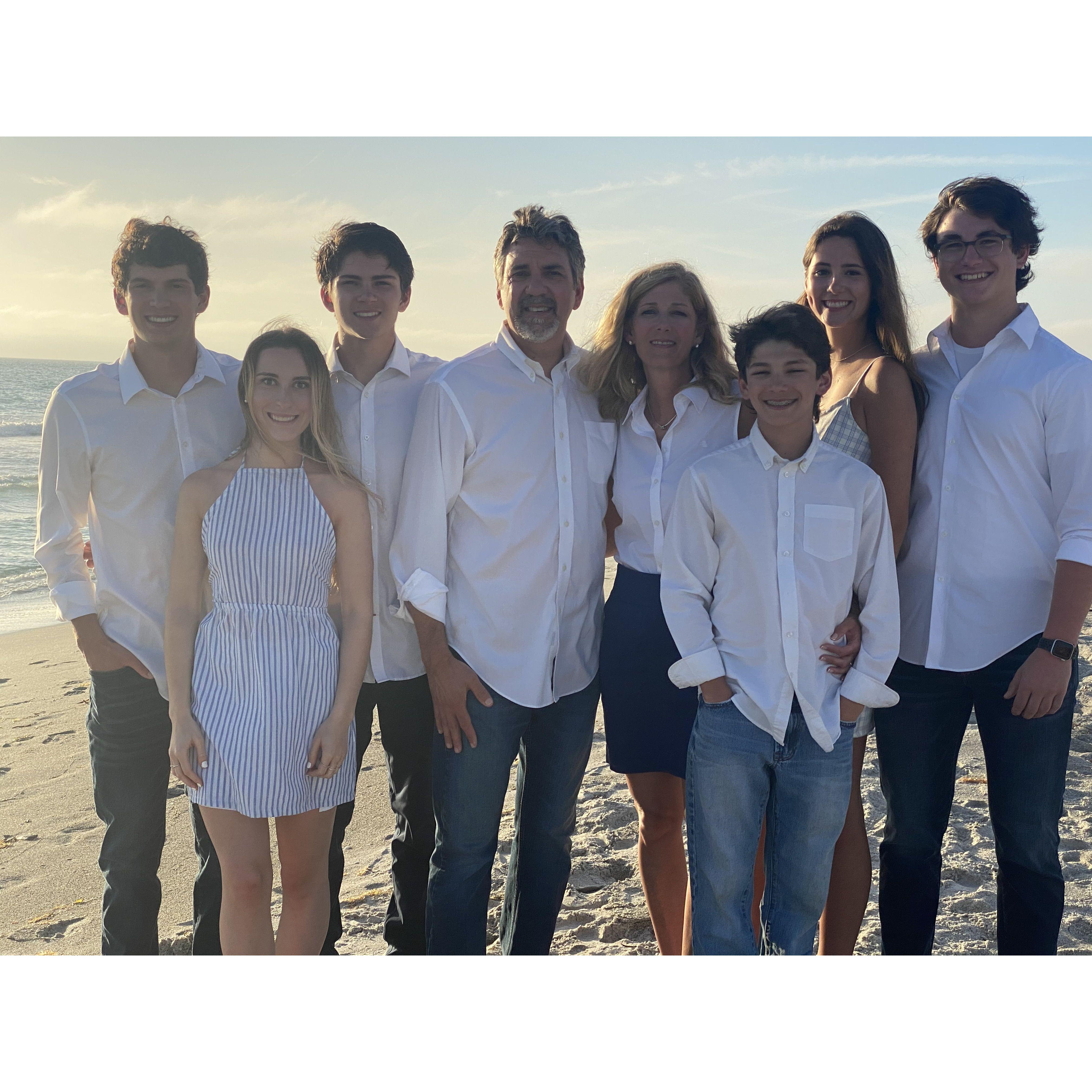 Spring 2021: Spring break with the grooms family in Longboat Key, FL.