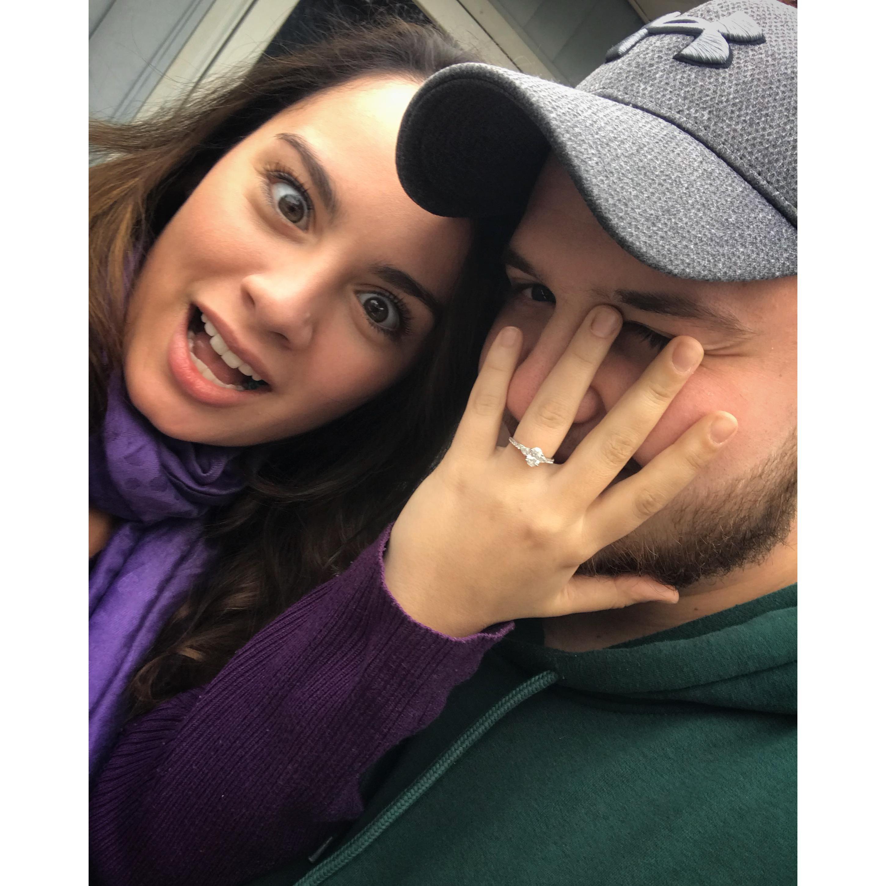 We're engaged! 11/18/2018