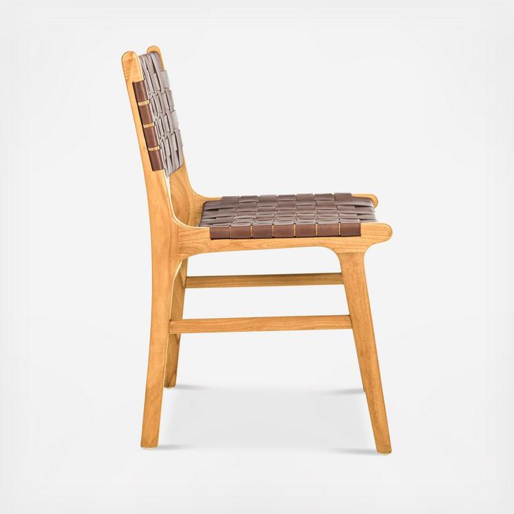 Safavieh, Taika Leather Dining Chair, Set of 2 | Zola