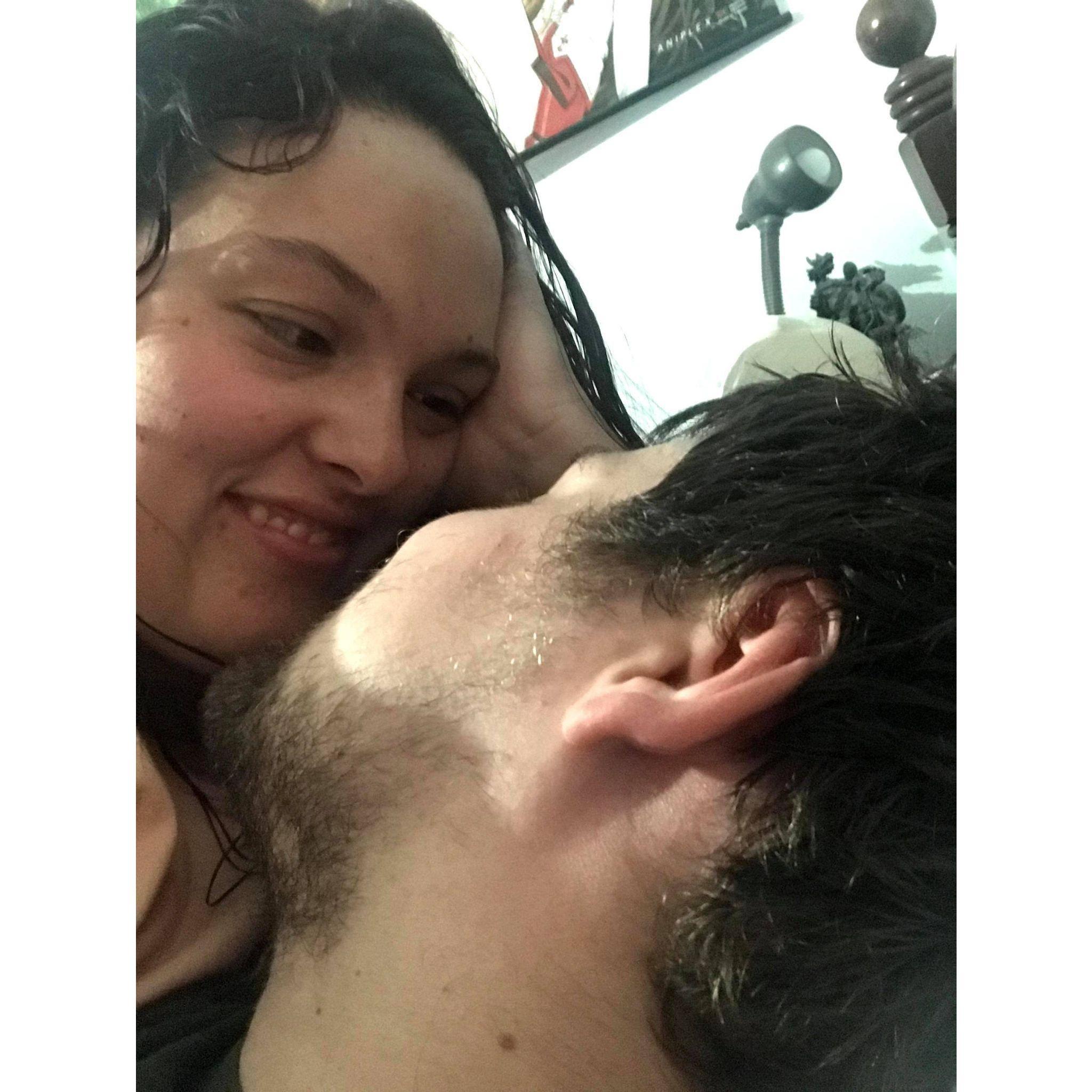 The way he looks at me.