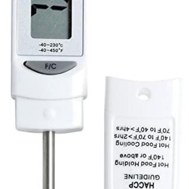 Winco 6-Inch Digital Thermometer with 3-1/8-Inch Probe