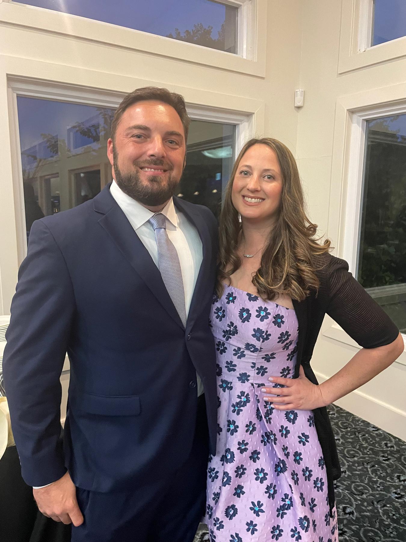 At Tyler's cousin's wedding the weekend we got engaged