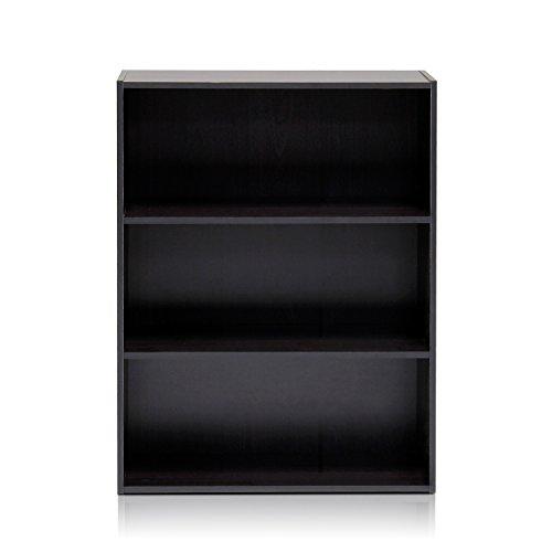 Furinno Pasir 3-Tier Open Shelf, Espresso